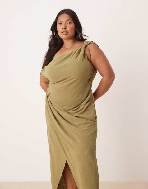 slim fit dress slacks Buy Army green dress online at best price – Meeshara main image 1