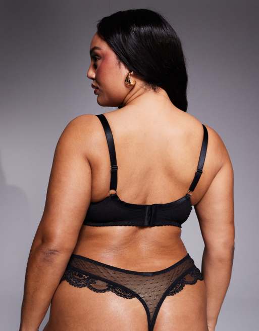 ASOS DESIGN Curve - Lola - Reggiseno nero in pizzo con ferretto, 2 di 4