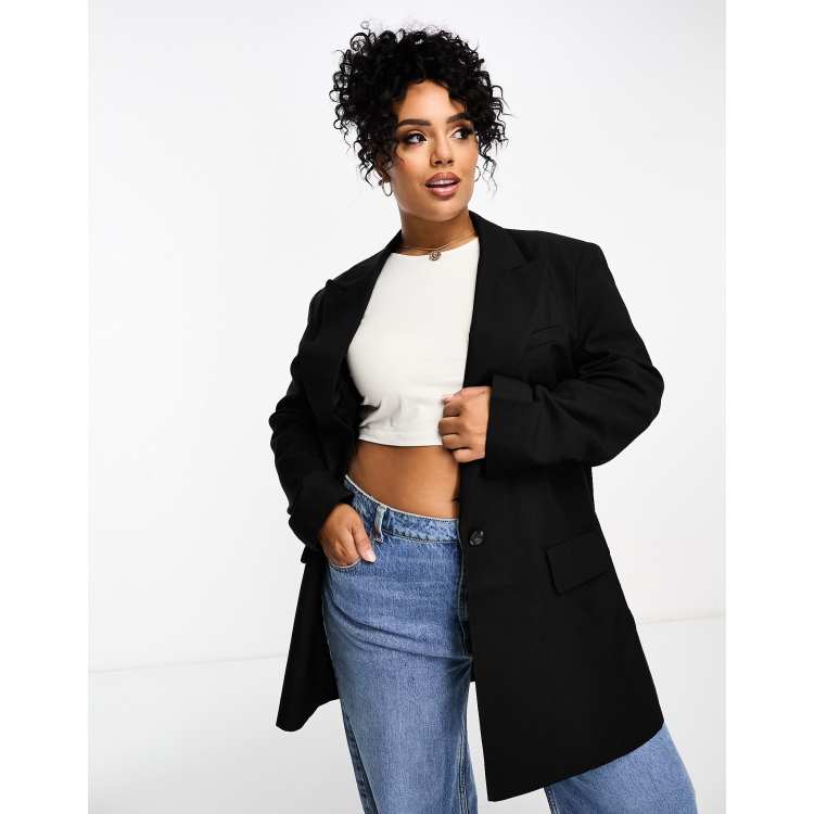 Asos plus size blazer sale