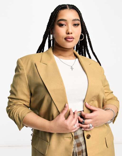 Asos plus shop size blazer