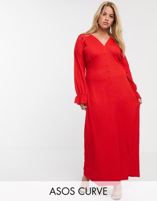 asos curve long dresses