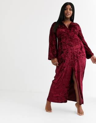 velvet maxi dress designs