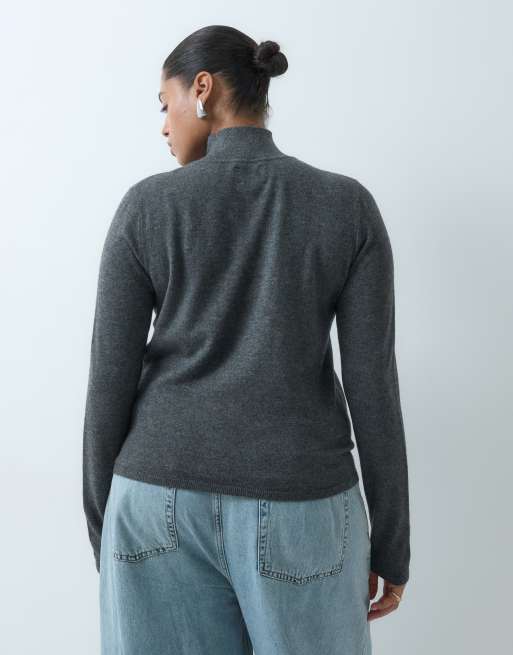 ASOS DESIGN Curve long sleeve fine gauge turtleneck sweater, 5 of 5