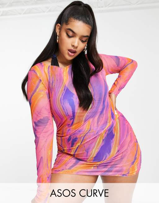 Asos multicolor outlet dress