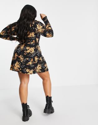 gold and black dress long sleeve