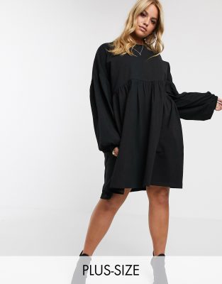 asos black curve dress