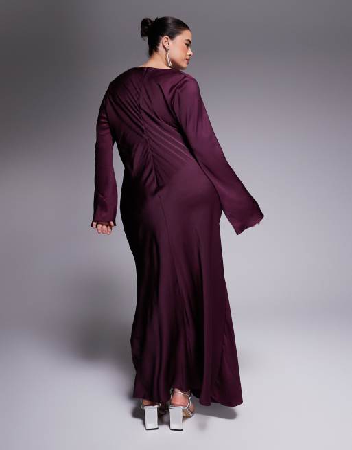 knee length dresses for ladies Plus Size Chiffon Long Sleeve Maxi Dress – 2020AVE
