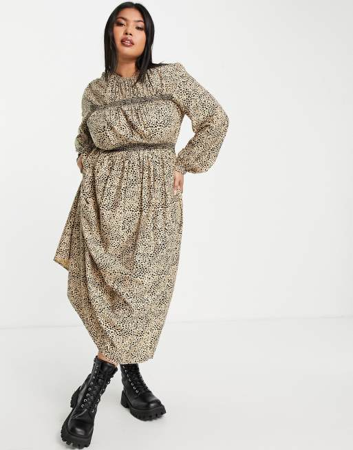 Asos curve animal sales print dress