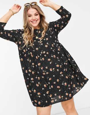 long black polka dot dress