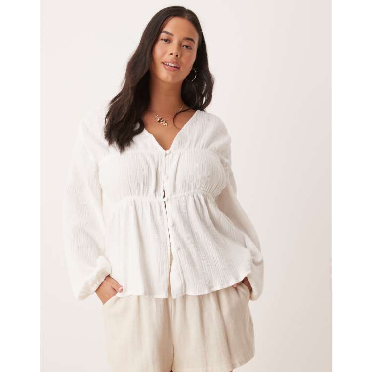 Ribbed Knit Flare Sleeve Top | Love, Bonito HK