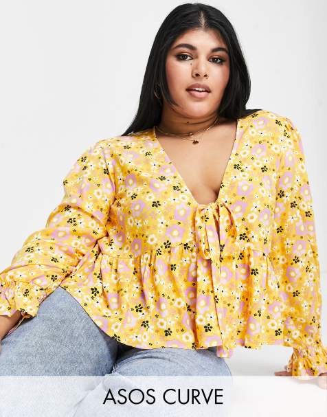 Plus size store blouses asos