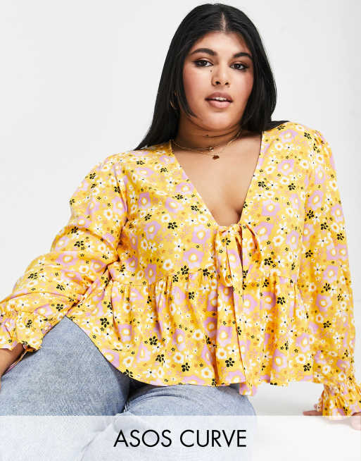 Asos 2024 yellow blouse