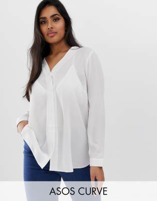 asos plus size blouses