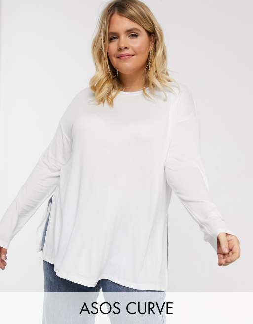 long sleeve longline top