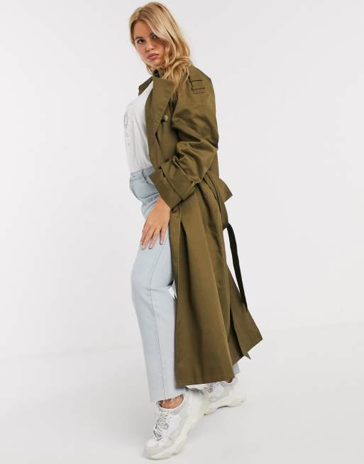 Asos hot sale khaki coat