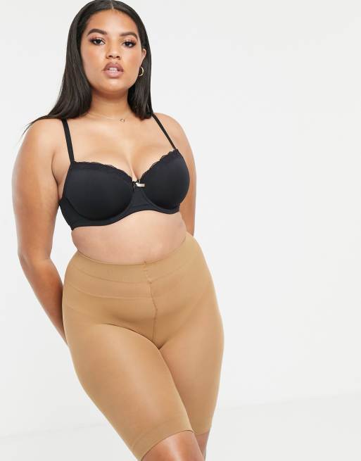 ASOS DESIGN Curve - Lot de 2 shorts anti-irritations - Bronze doré, 3 de 4
