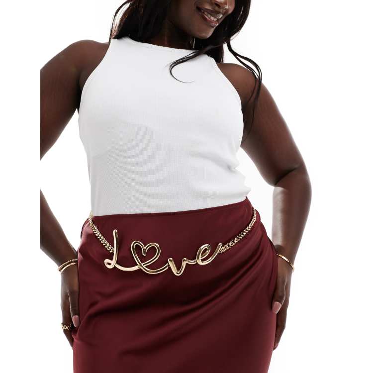 Chunky Belt Waist Chain Belt Plus Size Plus Waist O Ring Chain Belt - Main Image