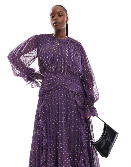 Asos design wrap maxi dress with buckle belt hotsell