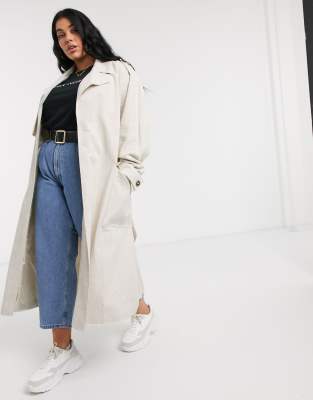 asos plus size coats