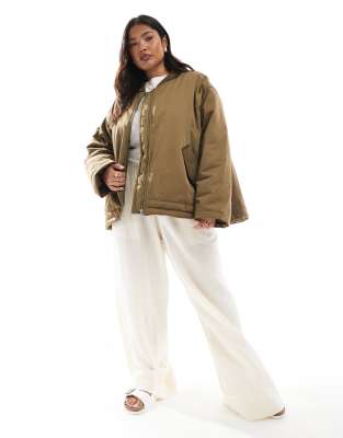 Asos Curve Asos Design Curve Ma1 Clean Bomber Jacket
