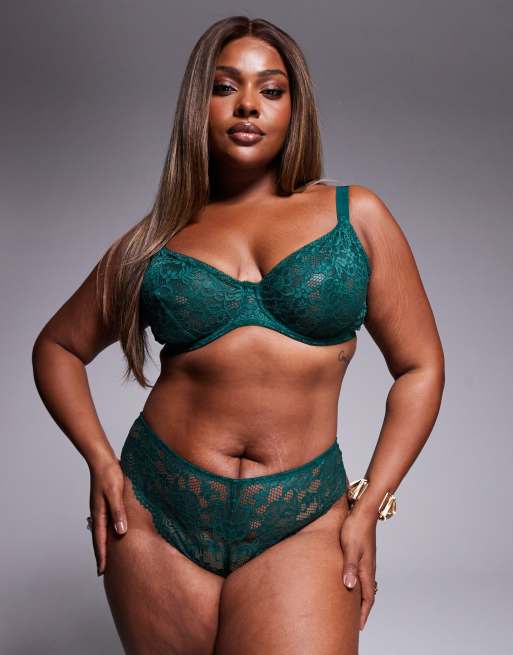 ASOS DESIGN Curve - Margot - Soutien-gorge à armatures - Vert forêt, 2 de 4