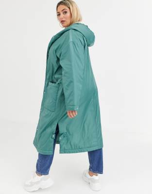 maxi raincoat with hood