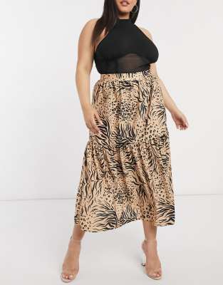 animal maxi skirt