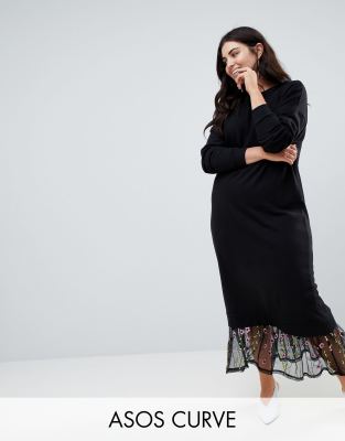 asos curve maxi