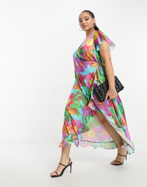 Asos curve wedding guest dress clearance