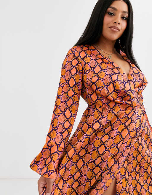 Schlangenmuster kleid shop asos