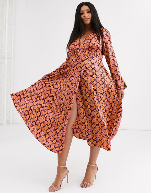 Schlangenmuster kleid cheap asos