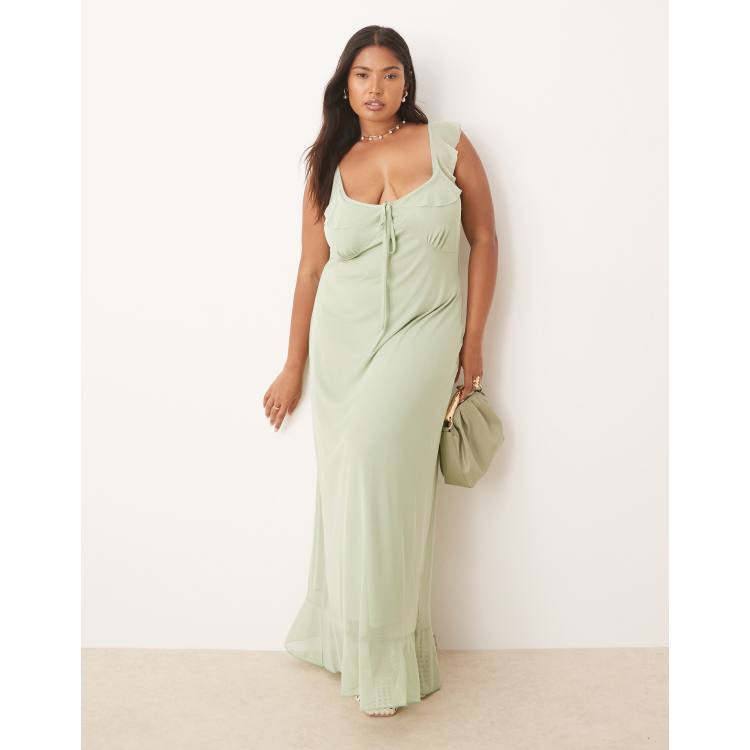 【ANDESED】double cross all in one dress Tiered Skirt Metallic Pleated One-shoulder Bow Bridesmaid