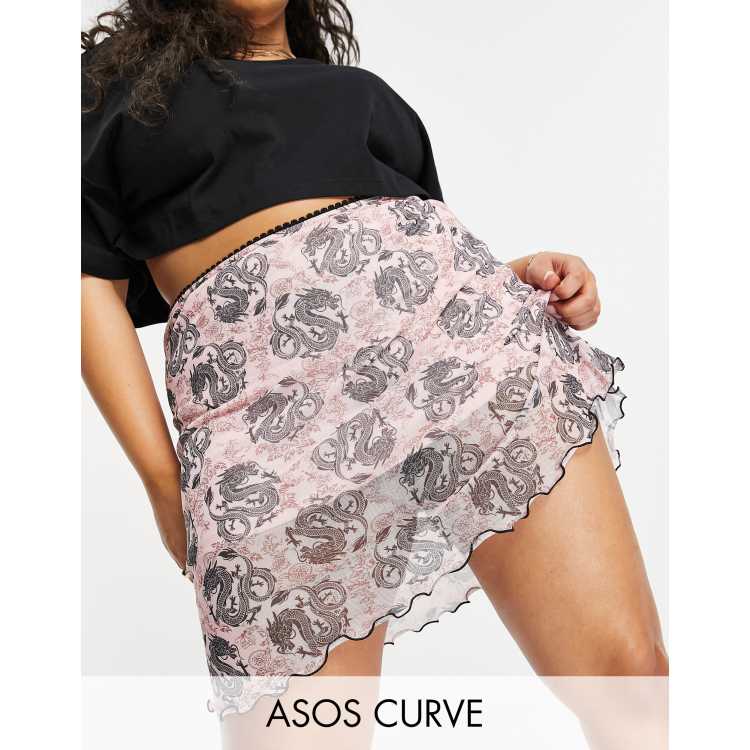 Mesh dragon outlet skirt