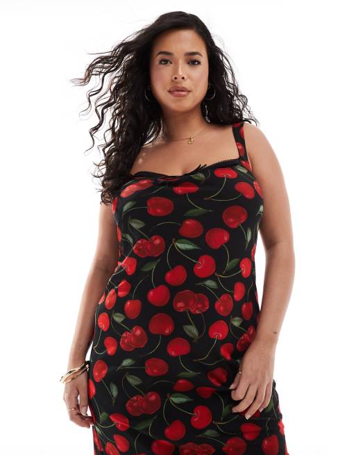 Asos curve red dress hotsell