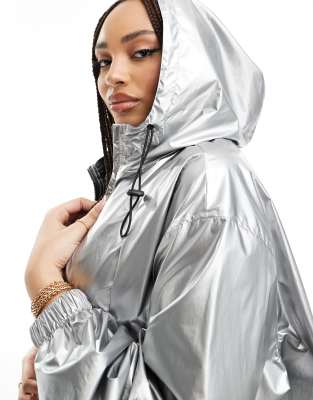 【DIRDDY】 I Am Okay With The Rain Coat - Silver DIRDDY I Am Okay With The Rain Coat - Turquoise