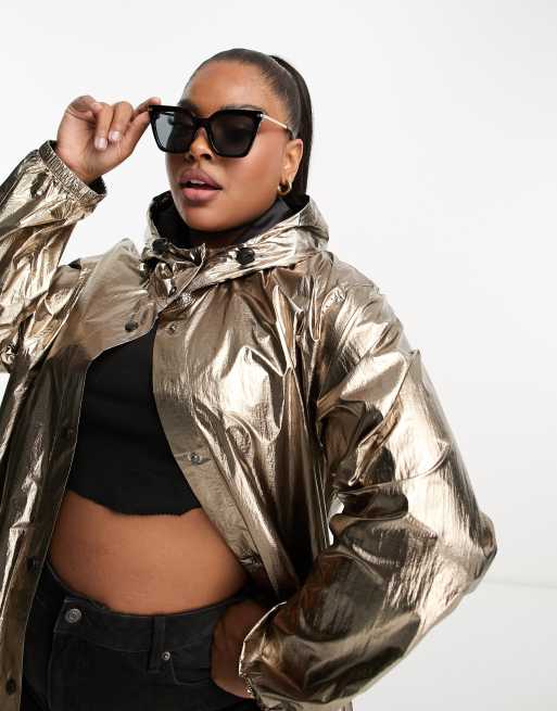 Metallic Puffer Jacket | Forever 21