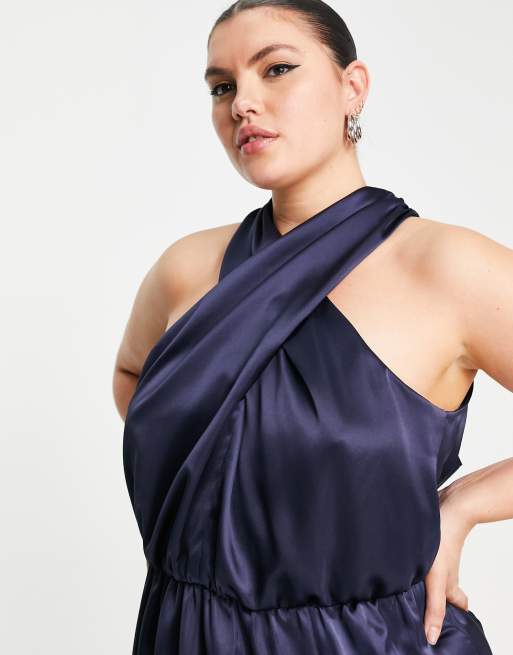maxi dress off the shoulder plus size Off Shoulder Long Formal A-Line Plus Size Dress by LaDivine CD243C