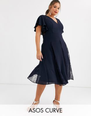 asos curve midi dress