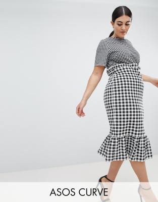 asos curve midi dress