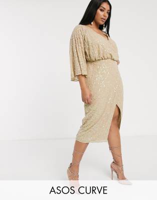 beige kimono dress