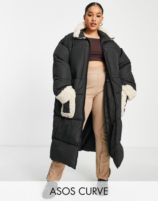 Asos curve 2025 coats sale