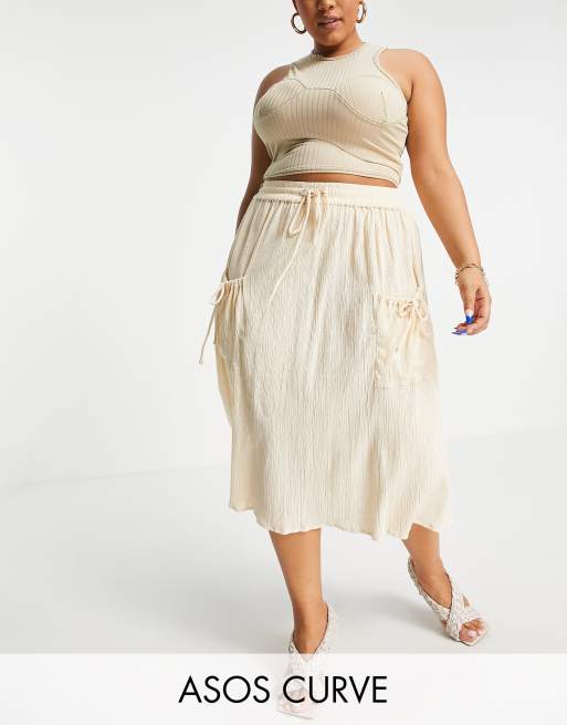 Asos midi skirt outlet xxl