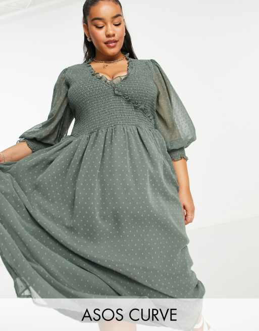 Asos curve smock dress hotsell