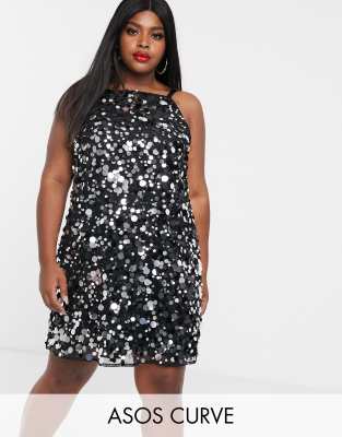 asos black cami dress