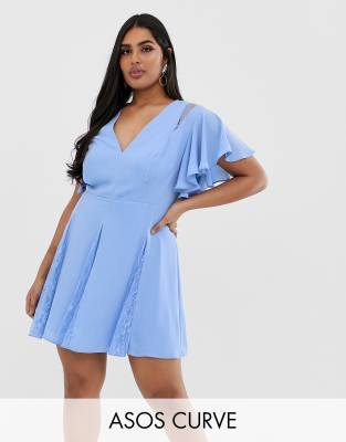 asos cornflower blue dress