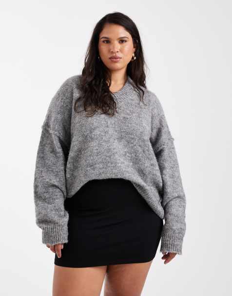 ASOS DESIGN Curve - Mini-jupe en jersey - Noir - view 1