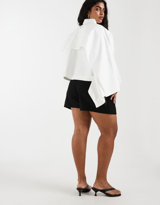 ASOS DESIGN Curve mini pelmet skort with split in black, 5 of 5