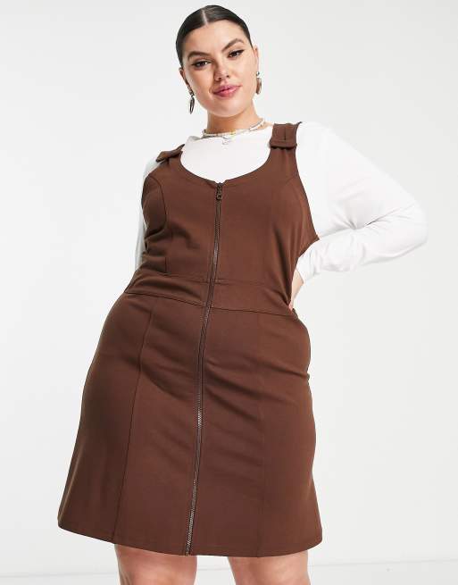 Asos curve pinafore store dress