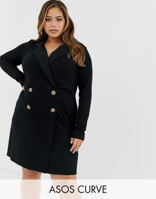 double breasted blazer dress plus size