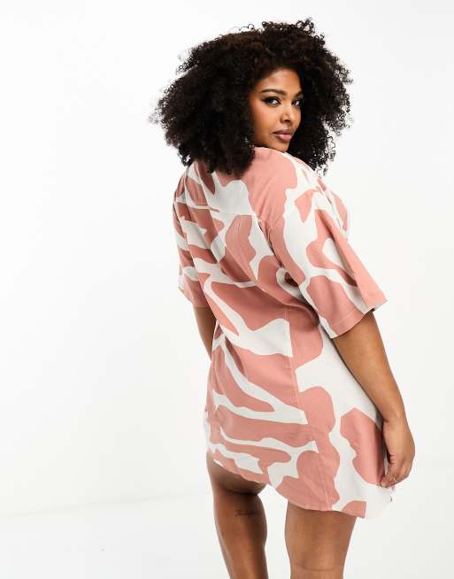 Oversized camo t shirt hot sale dress